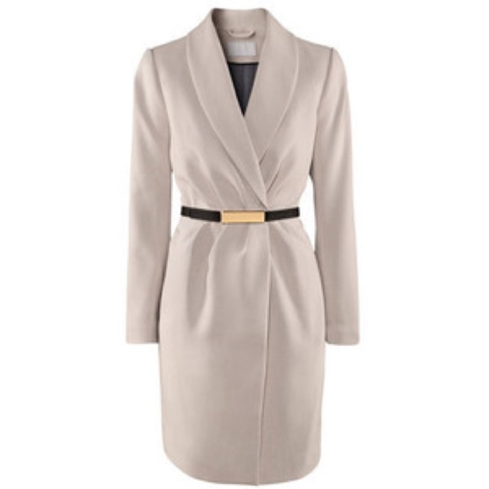 H&M wrap coat Beige Cream Gold ✨